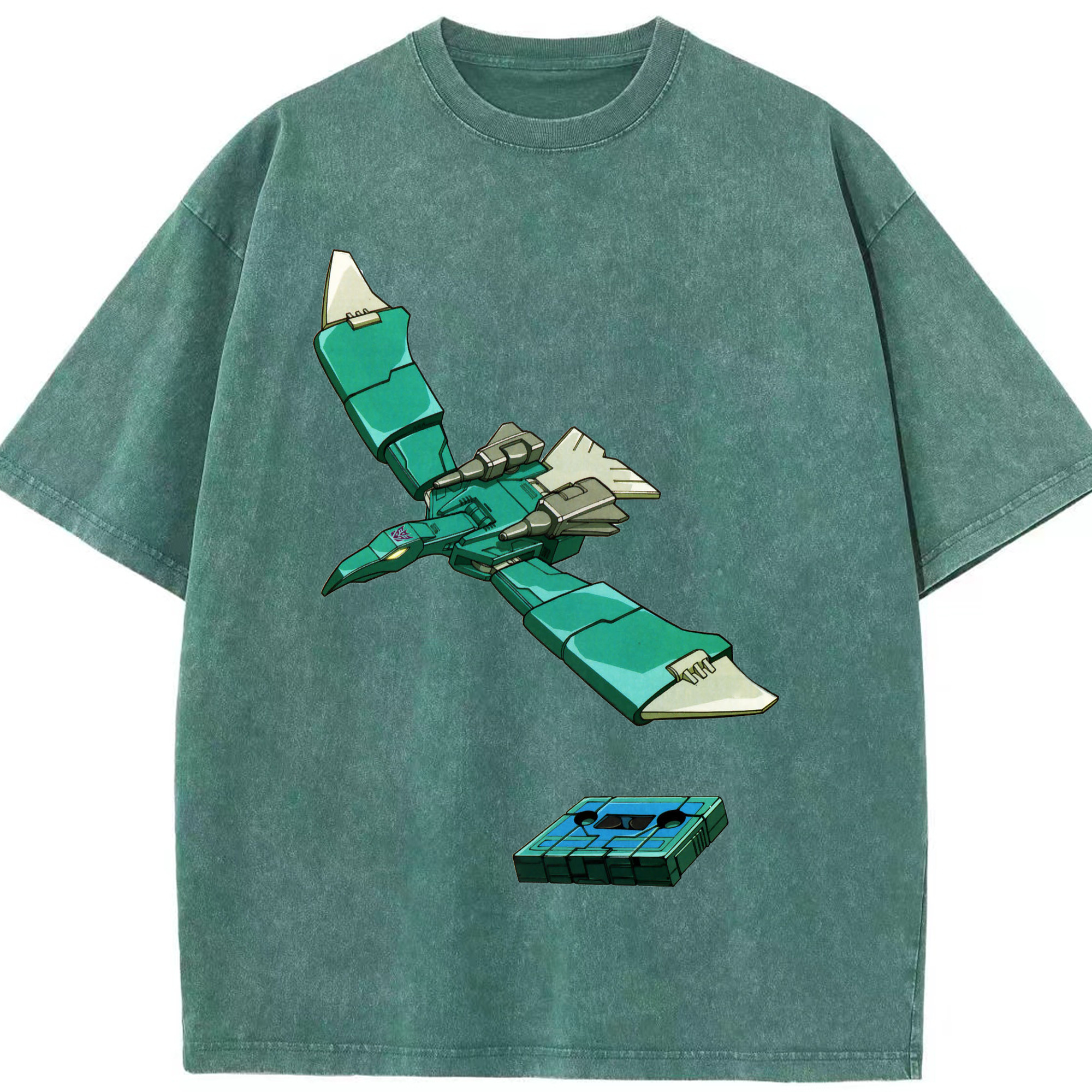 （画像用）  綿100% ヴィンテージ風 半袖Tシャツ（フロントプリント）